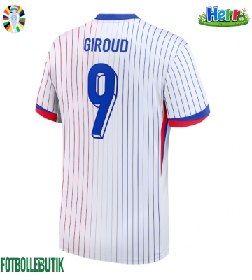 Frankrike Olivier Giroud #9 Bortatröja EM 2024 Kortärmad